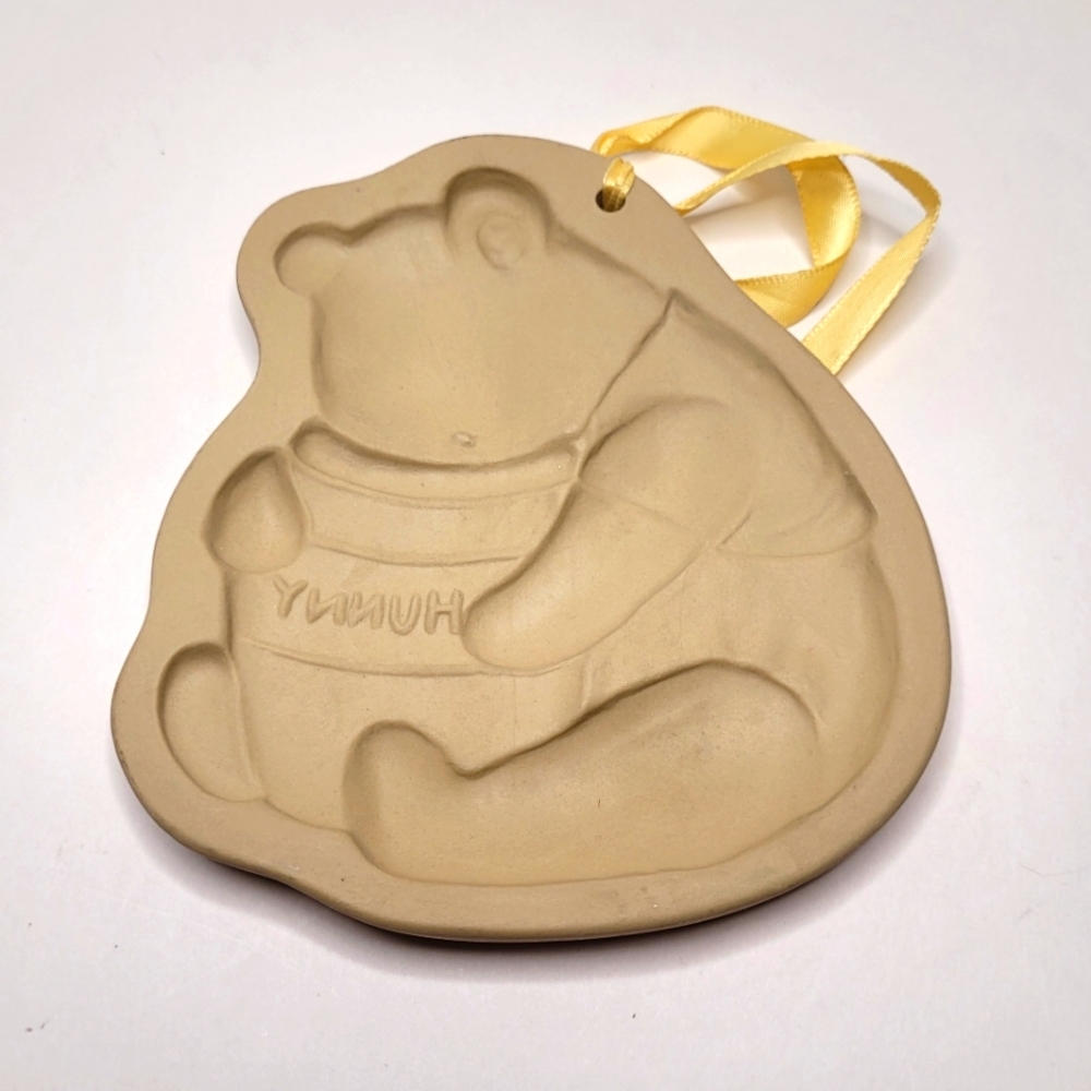 Winnie the Pooh Bear with Honey Pot Stoneware Cookie Press Mold Disney